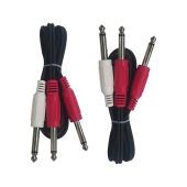 Cable Up CU/YC215 5' 1/4" TS Male to Dual 1/4" TS Male Audio Cable (2-Pack)