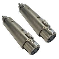 Cable Up CU/AA107 XLR Female to RCA Male Audio Adapter (2-Pack)