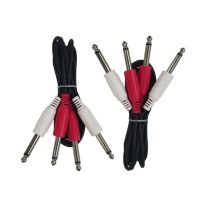 Cable Up CU/AD203 10' Dual 1/4" TS Male to Same Audio Cable (2-Pack)