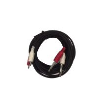 Cable Up CU/AD305 16' Dual 1/4" TS Male to Dual RCA Male Audio Cable
