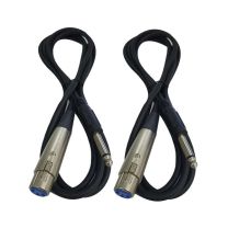Cable Up CU/AS702 6' XLR Female to 1/4" TS Male Audio Cable (2-Pack)
