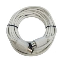 Cable Up CU/MD125/WHI 25' MIDI Male to Same MIDI Cable (White)