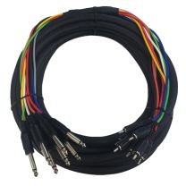 Cable Up CU/SU304 13' 1/4" TS Male to RCA Male Audio Snake (8-Channel)