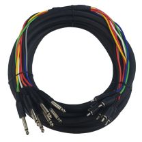 Cable Up CU/SU307 23' 1/4" TS Male to RCA Male Audio Snake (8-Channel)