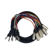 Cable Up CU/SU603 10' XLR Male to 1/4" TS Male Audio Snake (8-Channel)