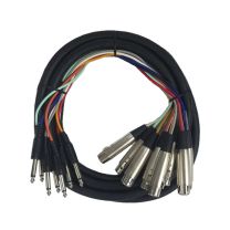 Cable Up CU/SU705 16' XLR Female to 1/4" TS Male Audio Snake (8-Channel)
