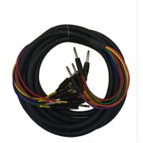 Cable Up CU/SX205 16' 1/4" TRS Male to 1/4" TS Male (Send/Return) Audio Snake