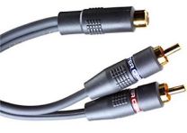 Monster Cable ILJRY-1F 1' Female RCA to Dual RCA Male Audio Adapter