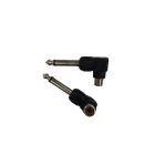 Cable Up CU/AA102 RCA Female to 1/4" TS Right-Angle Male Audio Adapters