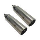 Cable Up CU/AA108 XLR Male to RCA Male Audio Adapter (2-Pack)