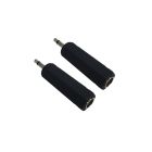 Cable Up CU/AA111 1/4" TS Female to 1/8" TS Male Audio Adapter (2-Pack)
