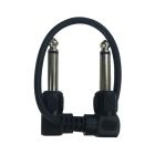 Cable Up CU/AA206 1/4" TS Right-Angled Male to 1/4" TS Right-Angled Male Audio Adaptor