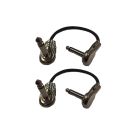 Cable Up CU/AA207 1/4" TS Right-Angle Male to Same Audio Cable (2-Pack)
