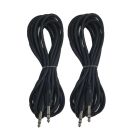 Cable Up CU/AB205 16' 1/4" TRS Male to Same Audio Cable (2-Pack)