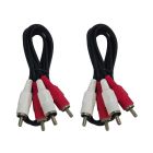 Cable Up CU/AD101 3' Dual RCA Male to Same Audio Cable (2-Pack)
