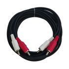 Cable Up CU/AD105 16' Dual RCA Male to Dual RCA Male Audio Cable