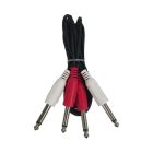 Cable Up CU/AD203 10' Dual 1/4" TS Male to Dual 1/4" TS Male Audio Cable