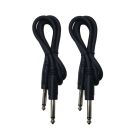 Cable Up CU/AS201 3' 1/4" TS Male to Same Audio Cable (2-Pack)