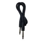 Cable Up CU/AS201 1' 1/4" TS Male to 1/4" TS Male Audio Cable
