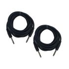 Cable Up CU/AS203 10' 1/4" TS Male to Same Audio Cable (2-Pack)