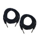 Cable Up CU/AS204 13' 1/4" TS Male to Same Audio Cable (2-Pack)