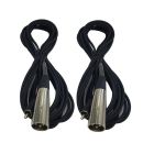 Cable Up CU/AS405 16' XLR Male to RCA Male Audio Cable (2-Pack)