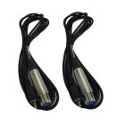 Cable Up CU/AS503 10' XLR Female to RCA Male Audio Cable (2-Pack)