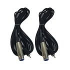 Cable Up CU/AS505 16' XLR Female to RCA Male Audio Cable (2-Pack)