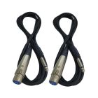 Cable Up CU/AS702 6' XLR Female to 1/4" TS Male Audio Cable (2-Pack)