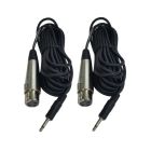 Cable Up CU/AS805 16' XLR Female to 1/8" TS Male Audio Cable (2-Pack)