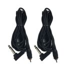 Cable Up CU/AS904 13' RCA Male to 1/4" TS Right-Angle Male Audio Cable (2-Pack)