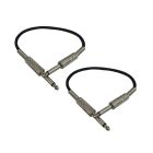 Cable Up CU/CA101 1' 1/4" TS Male to Same Instrument Cable (2-Pack)