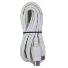 Cable Up CU/MD110/WHI 10' MIDI Male to Same MIDI Cable (White)