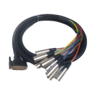 Cable Up CU/SD203 10' D-Sub 25 Male to XLR Male Audio Snake (8-Channels)