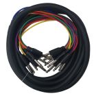 Cable Up CU/SU203 10' 1/4" TS Male to Same Audio Snake (8-Channel)