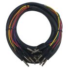 Cable Up CU/SU204 13' 1/4" TS Male to 1/4" TS Male Audio Snake (8-Channel)