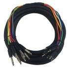 Cable Up CU/SU304 13' 1/4" TS Male to RCA Male Audio Snake (8-Channel)