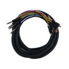 Cable Up CU/SX105 16' 1/4" TRS Male to RCA Male (Send/Return) Audio Snake